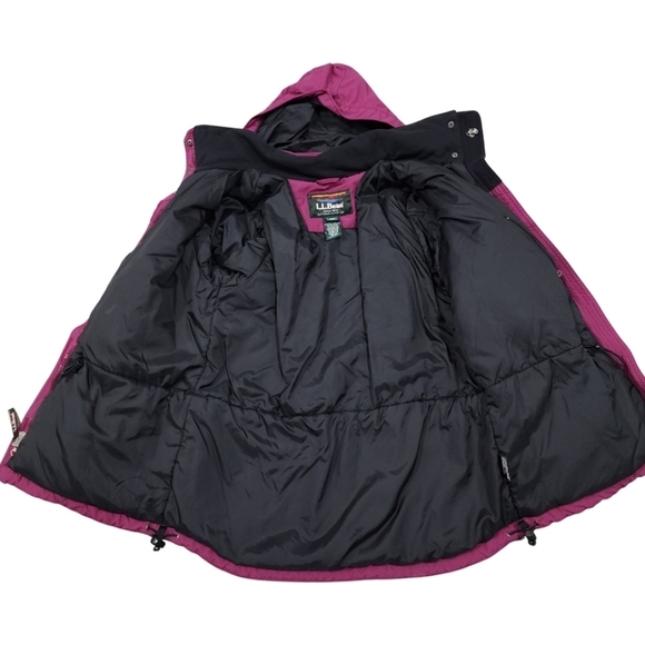 LL Bean Womens Hooded Winter Jacket Thinsulate Lite Loft Insulation MediumPurple - Picture 8 of 16